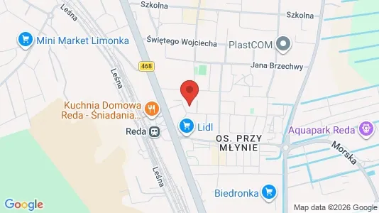 Apartments for rent i Wejherowski - kort over placeringen