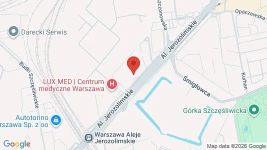 Rooms for rent i Warszawa Ochota - kort over placeringen