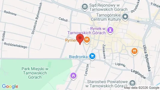 Apartments for rent i Tarnogórski - kort over placeringen