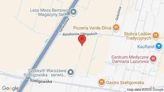 Apartments for rent i Warszawa Bemowo - kort over placeringen