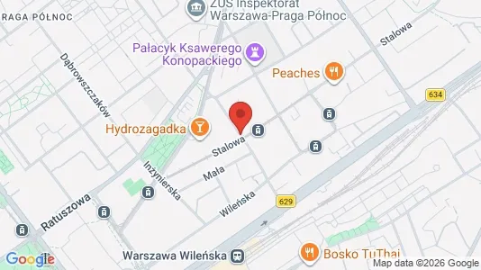 Apartments for rent i Warszawa Praga-Północ - kort over placeringen