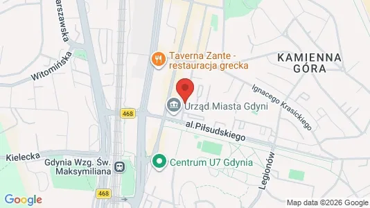 Apartments for rent i Gdynia - kort over placeringen