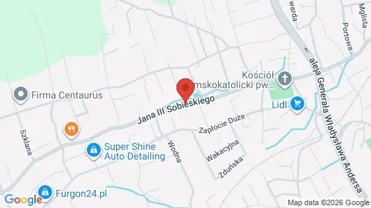 Apartments for rent i Bielsko-Biała - kort over placeringen