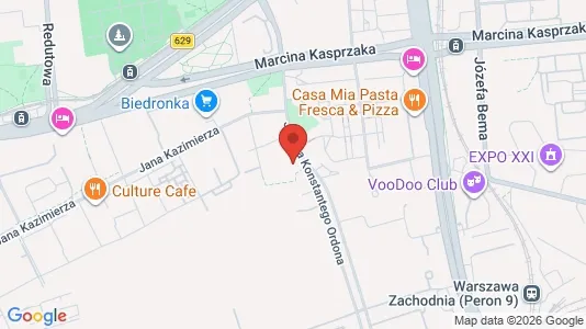 Rooms for rent i Warszawa Wola - kort over placeringen