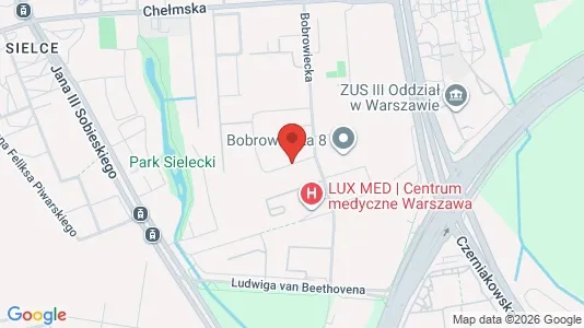 Apartments for rent i Warszawa Mokotów - kort over placeringen
