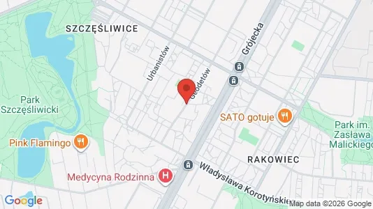 Apartments for rent i Warszawa Ochota - kort over placeringen
