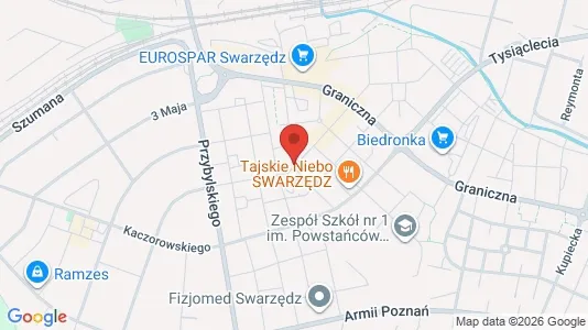 Apartments for rent i Poznański - kort over placeringen
