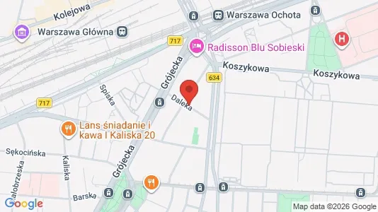 Apartments for rent i Warszawa Ochota - kort over placeringen