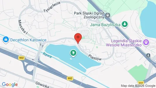 Apartments for rent i Katowice - kort over placeringen