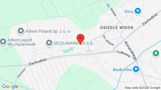 Apartments for rent i Świebodziński - kort over placeringen