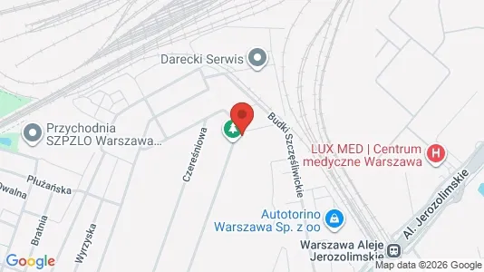 Apartments for rent i Warszawa Włochy - kort over placeringen