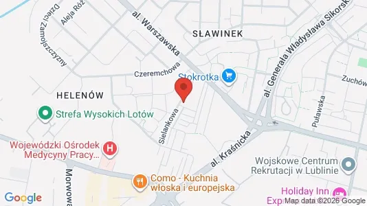 Apartments for rent i Lublin - kort over placeringen