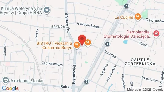 Apartments for rent i Katowice - kort over placeringen