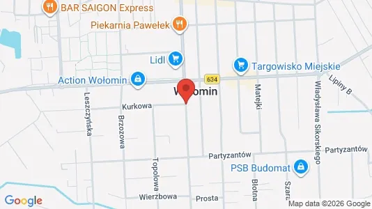 Apartments for rent i Wołomiński - kort over placeringen