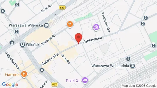 Apartments for rent i Warszawa Praga-Północ - kort over placeringen
