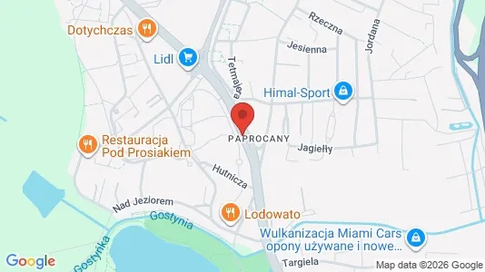 Apartments for rent i Tychy - kort over placeringen