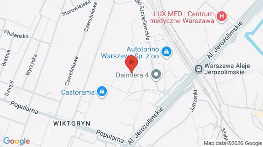 Apartments for rent i Warszawa Ochota - kort over placeringen
