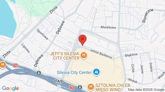 Apartments for rent i Katowice - kort over placeringen