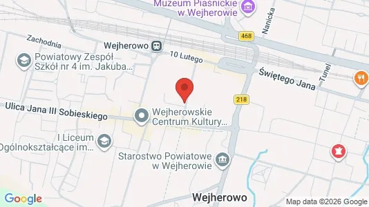Apartments for rent i Wejherowski - kort over placeringen