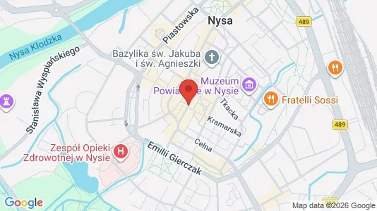Apartments for rent i Nyski - kort over placeringen