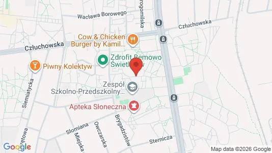 Apartments for rent i Warszawa Bemowo - kort over placeringen