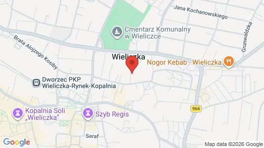Apartments for rent i Wielicki - kort over placeringen