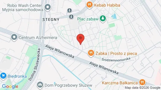 Rooms for rent i Warszawa Mokotów - kort over placeringen