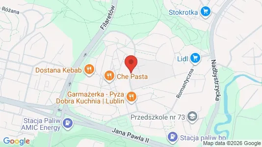Rooms for rent i Lublin - kort over placeringen
