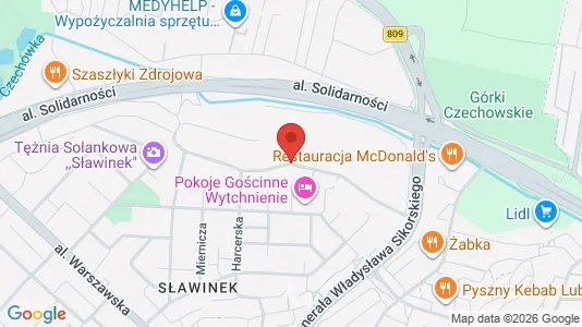 Rooms for rent i Lublin - kort over placeringen