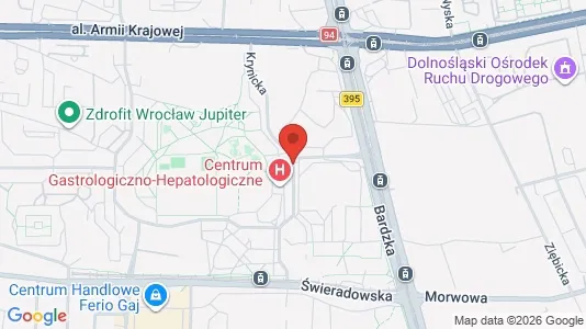 Apartments for rent i Wrocław - kort over placeringen