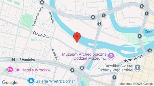 Rooms for rent i Wrocław - kort over placeringen