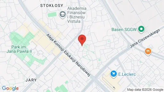 Rooms for rent i Warszawa Ursynów - kort over placeringen