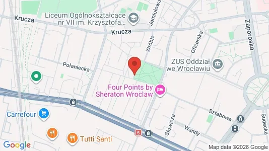 Apartments for rent i Wrocław - kort over placeringen