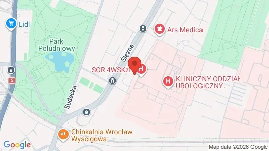 Apartments for rent i Wrocław - kort over placeringen