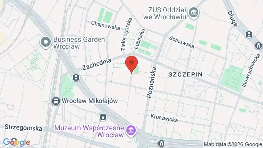 Apartments for rent i Wrocław - kort over placeringen
