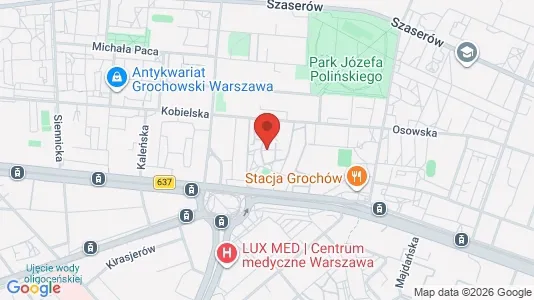 Rooms for rent i Warszawa Praga-Południe - kort over placeringen