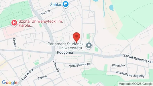 Rooms for rent i Zielona Góra - kort over placeringen