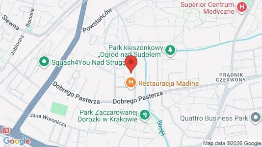 Rooms for rent i Kraków Śródmieście - kort over placeringen