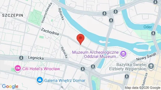 Rooms for rent i Wrocław - kort over placeringen