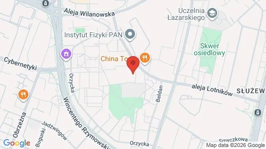 Rooms for rent i Warszawa Mokotów - kort over placeringen