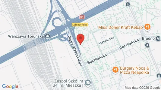 Apartments for rent i Warszawa Targówek - kort over placeringen