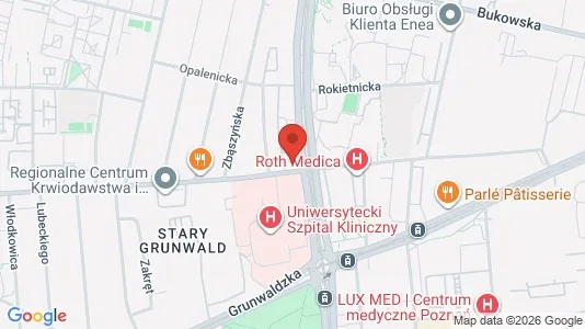 Apartments for rent i Poznań - kort over placeringen