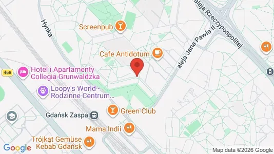 Apartments for rent i Gdańsk - kort over placeringen