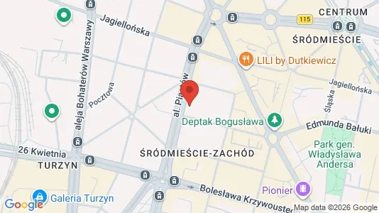 Rooms for rent i Szczecin - kort over placeringen