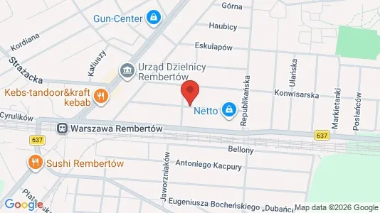 Rooms for rent i Warszawa Ursynów - kort over placeringen