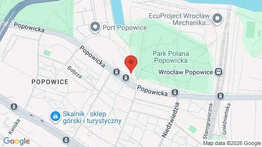 Apartments for rent i Wrocław - kort over placeringen