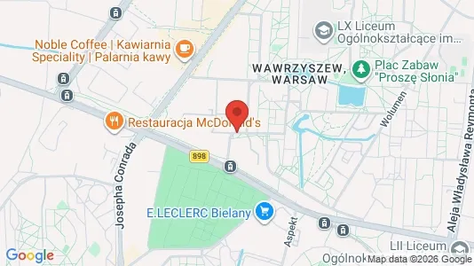 Rooms for rent i Warszawa Bielany - kort over placeringen