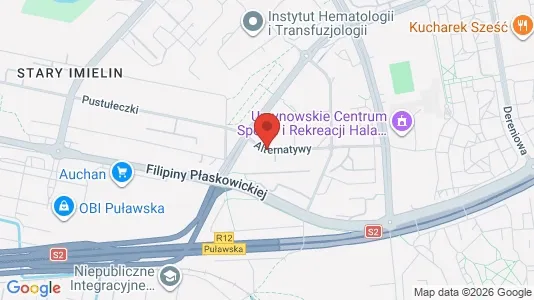 Rooms for rent i Warszawa Ursynów - kort over placeringen