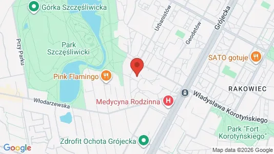 Apartments for rent i Warszawa Ochota - kort over placeringen