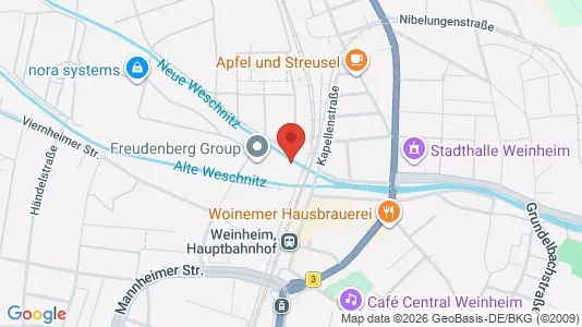Apartments for rent i Rhein-Neckar-Kreis - kort over placeringen